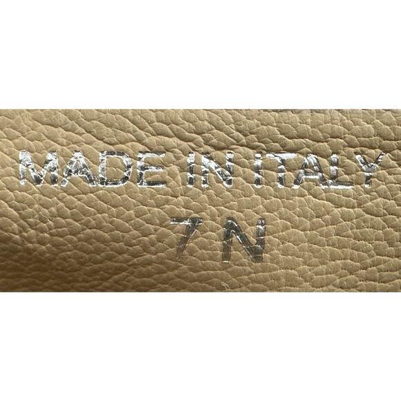 Sesto Meucci Italian Designer Black Shimmer Mini-Heel Slip On Loafers 7N - Picture 8 of 8